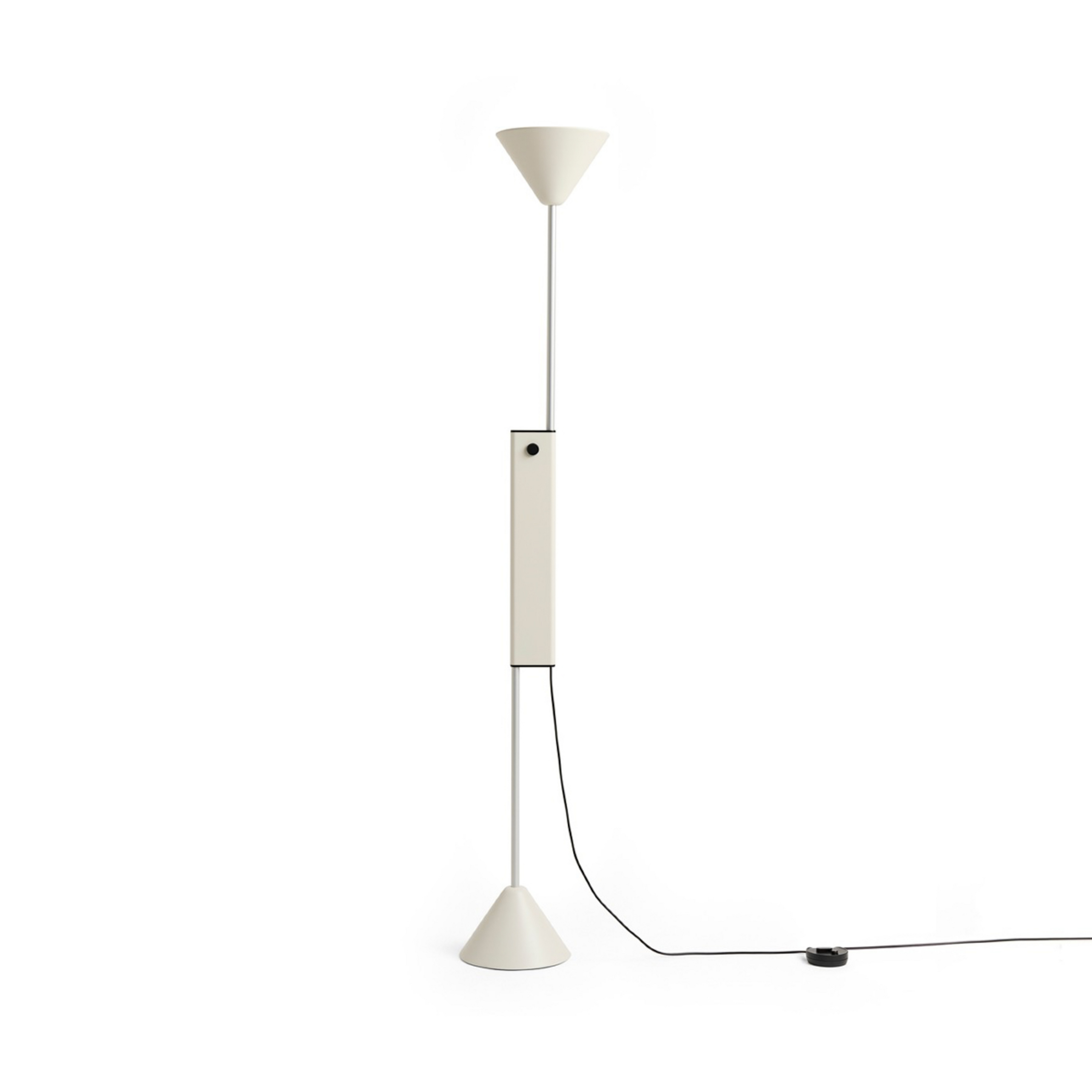Lampe sur pied Twist, blanc, 200 cm, à intensité variable, hauteur réglable -