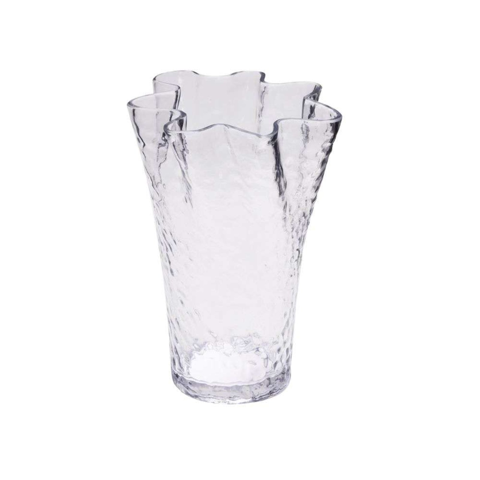 Ruffle Vase Clear - Hübsch