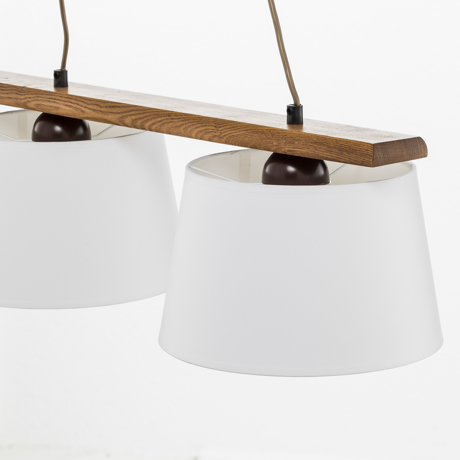 Lampada sospensione Sweden, 3 luci, rovere rustico