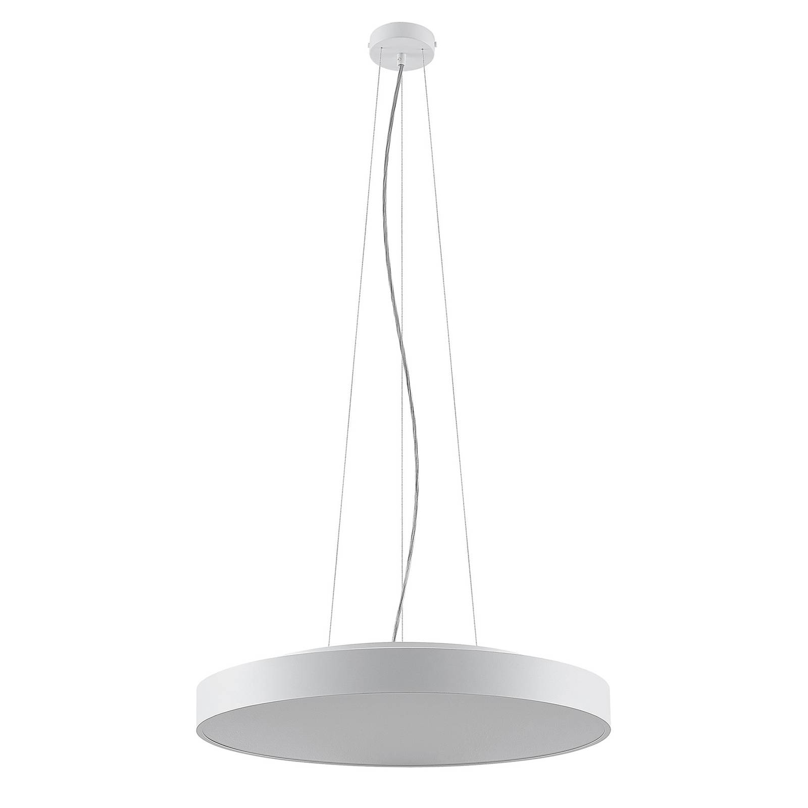 Arcchio lampa wisząca LED Vanida, biała, Ø 60 cm, góra/dół