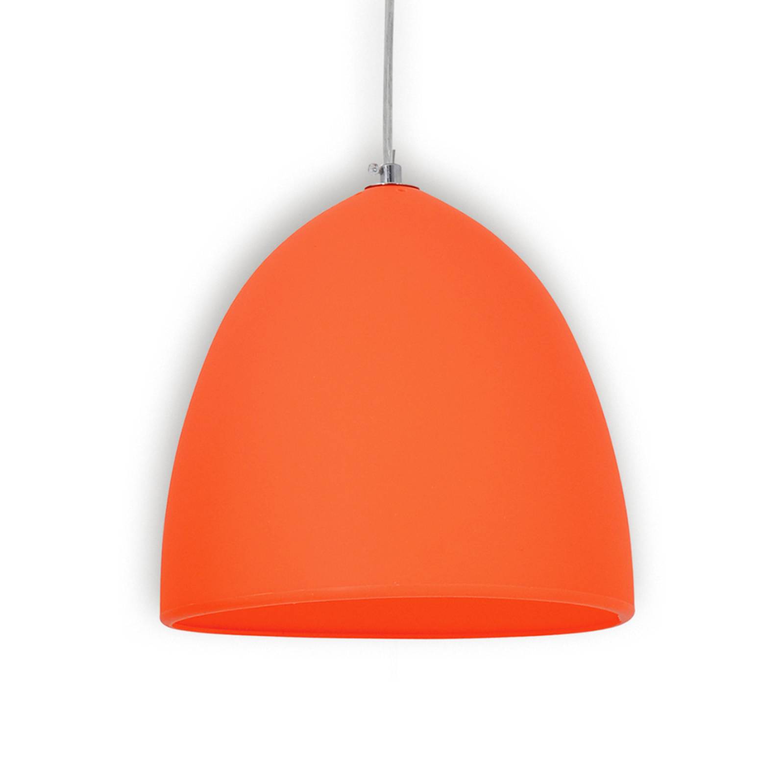 Pomarańczowa silikonowa lampa wisząca Fancy