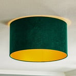 Golden Roller ceiling lamp Ø 40cm dark green/gold