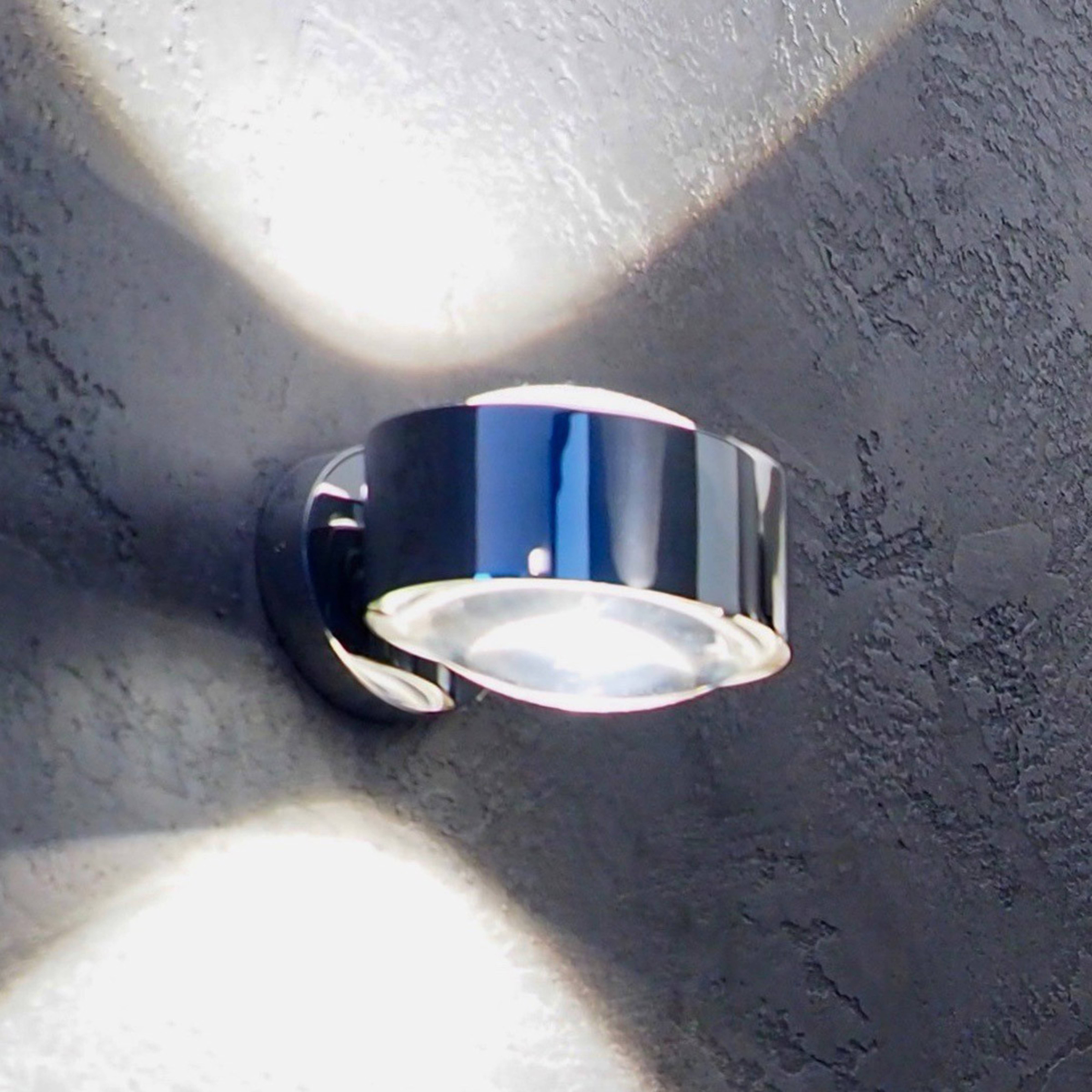 Puk Maxx Wall, LED, lentes transparentes, cromado