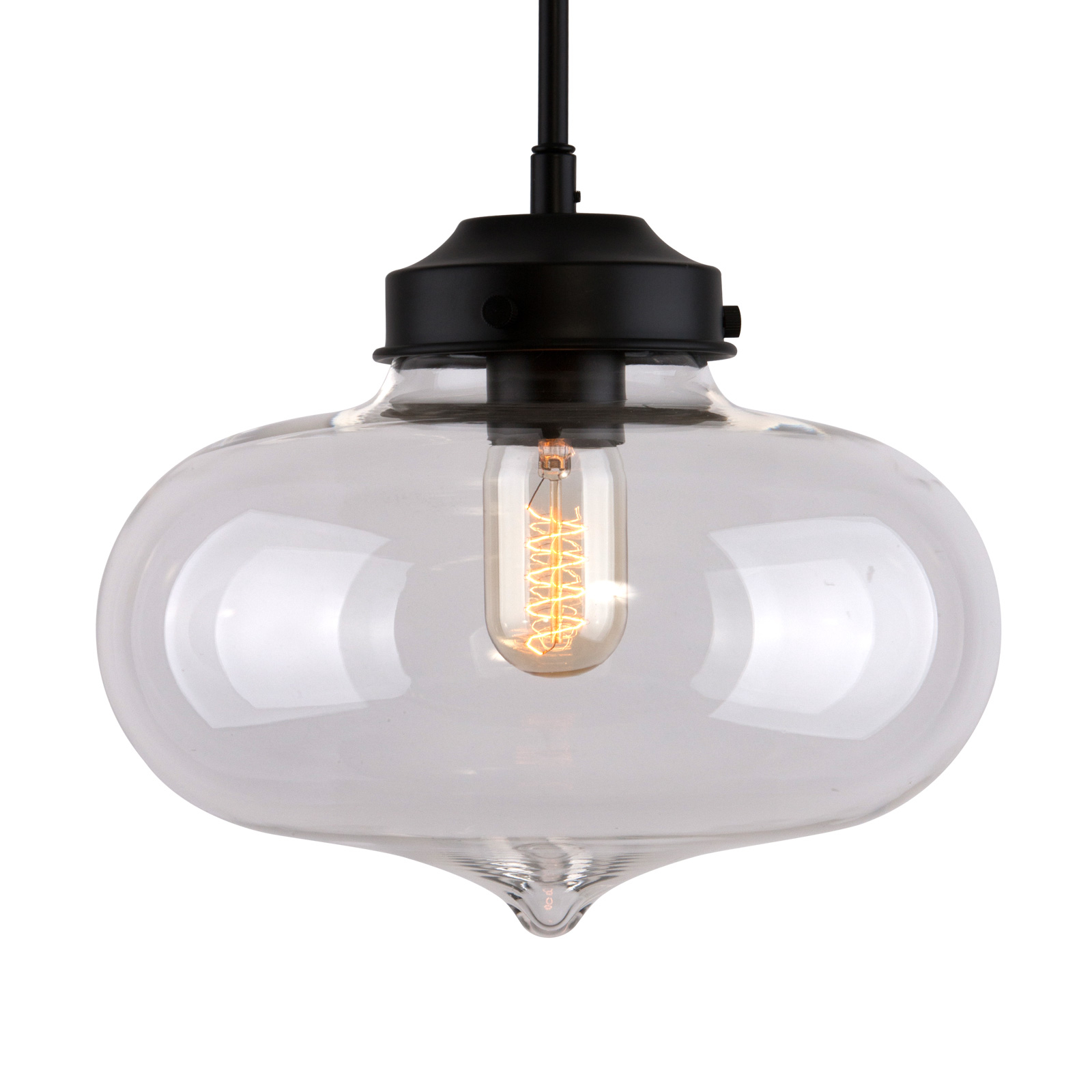 ALTAVOLA DESIGN LA005 hanging light E27 tube heart lampshade clear, for Living / Dining Room, aluminium, glass, E27, 60 W, energy efficiency: A++, H: 24 cm