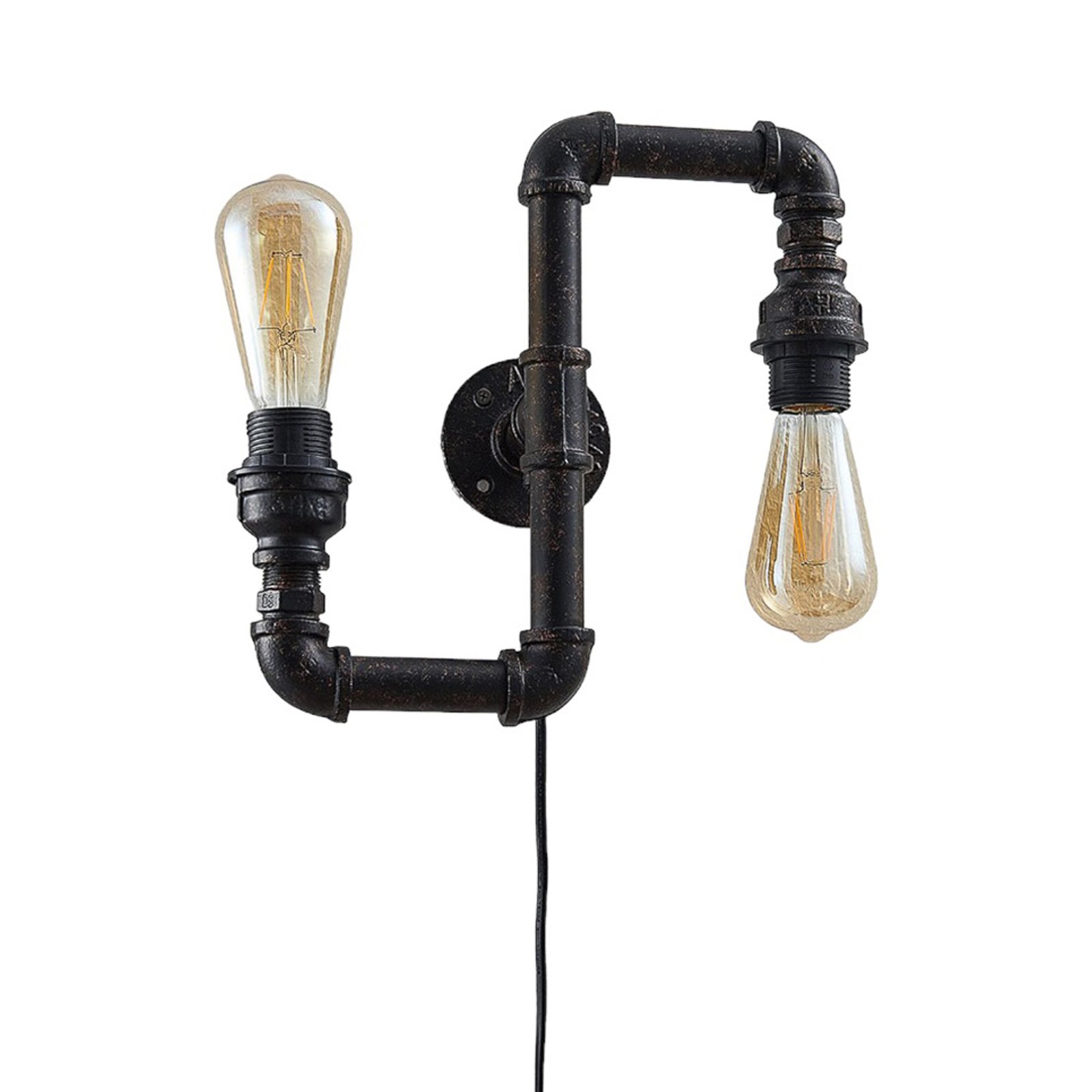 Nástenná lampa Josip, priemyselný dizajn/Up & Down