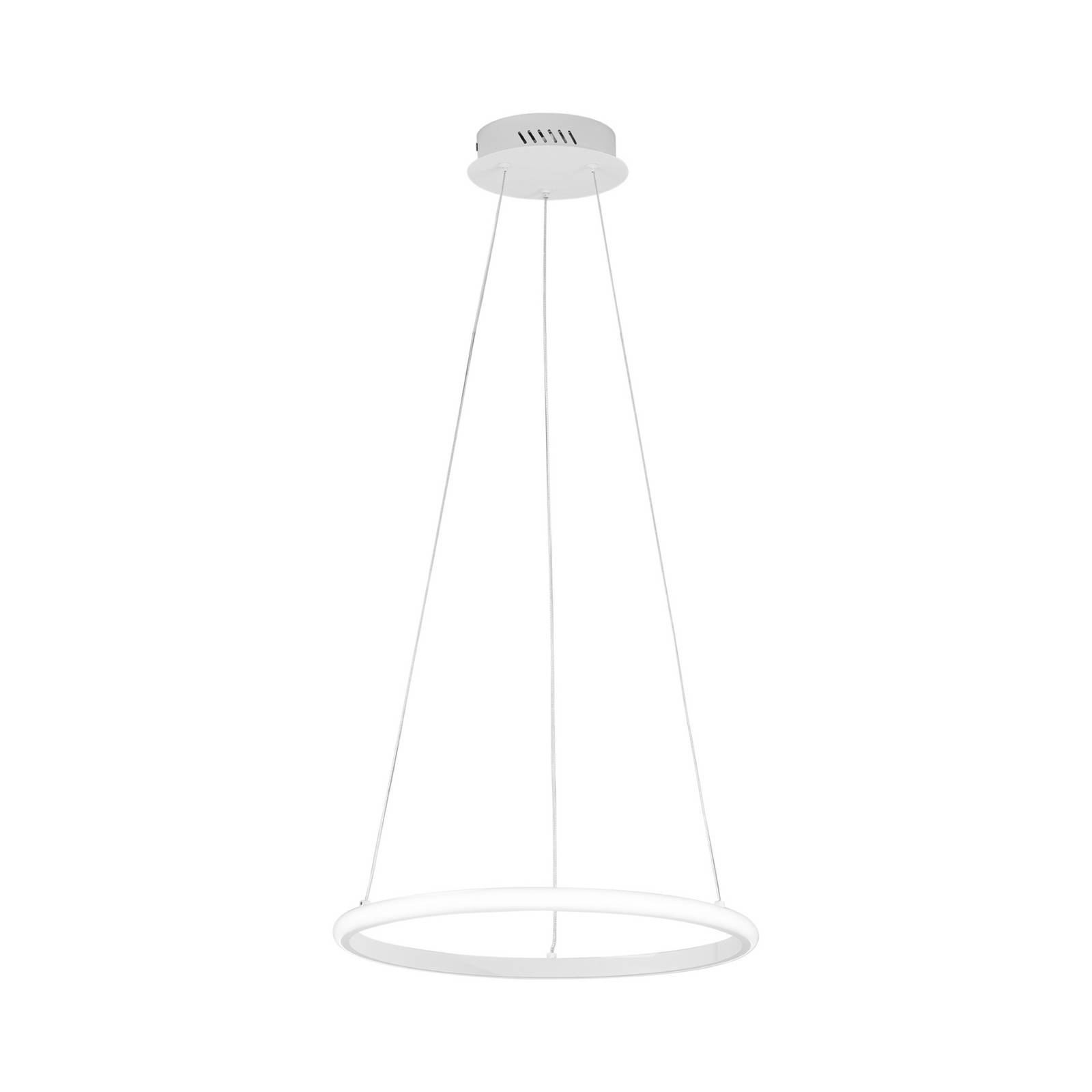 LED-Pendellampe Axis, Ø 40 cm, weiß, Metall, CCT