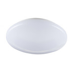 Pollux LED ceiling light, plastic, round, motion detector
