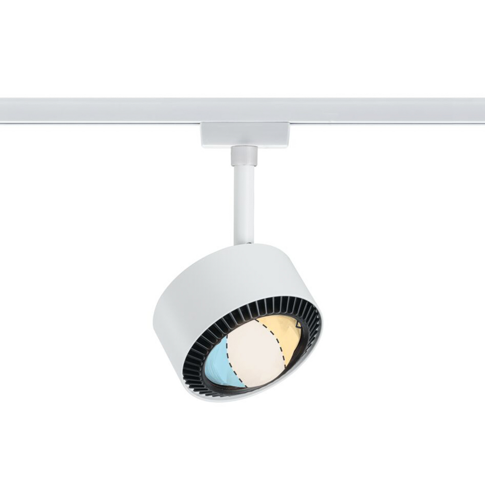 Paulman URail Spot LED Aldan, alb semnal, White Switch