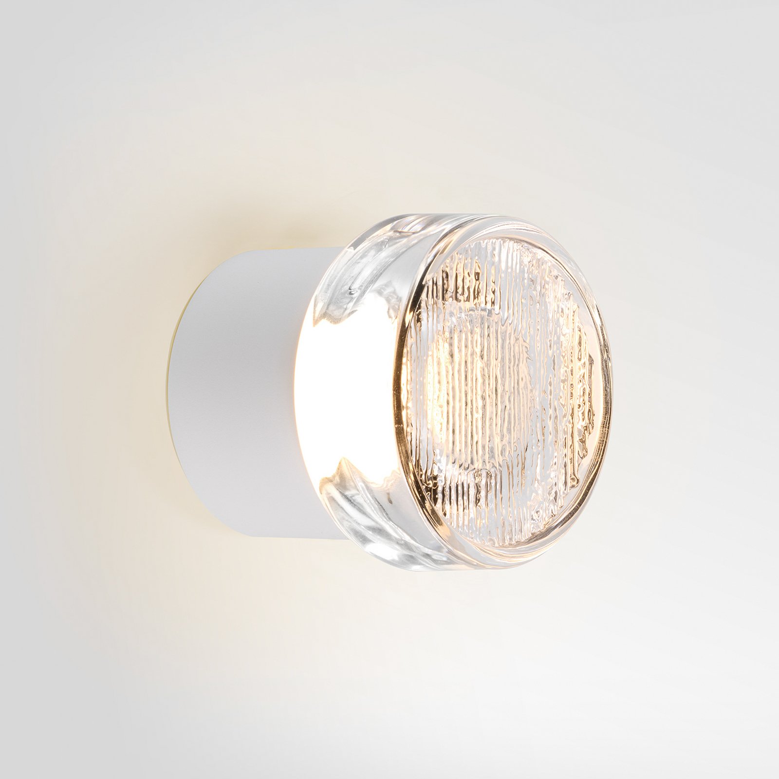 MARSET utendørs LED-vegglampe ROC MINI, hvit, IP65, TRIAC MARSET utendørs LED-vegglampe ROC MINI, hvit, IP65, TRIAC