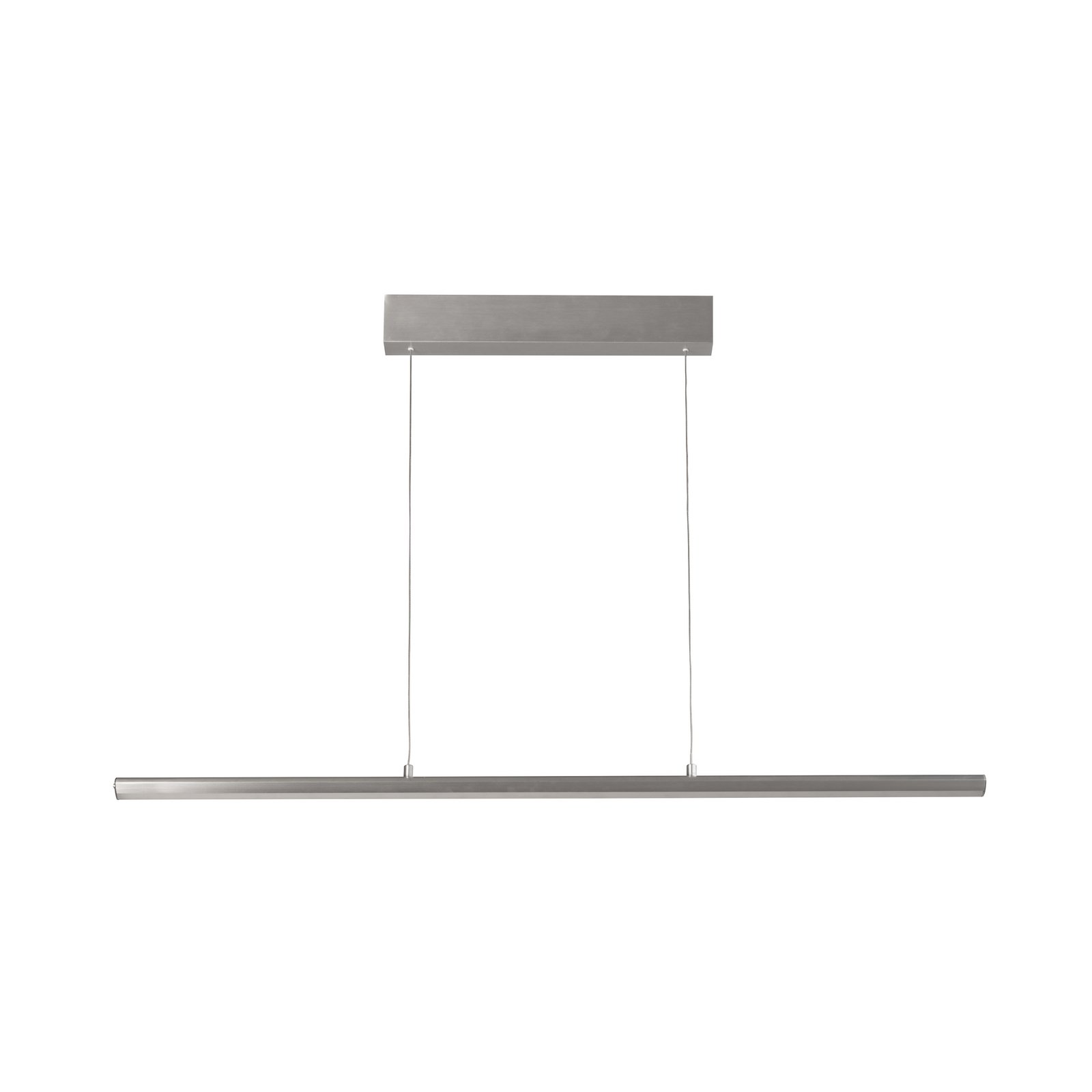 Żyrandol LED Borena, kolor aluminium, długość 113 cm metal