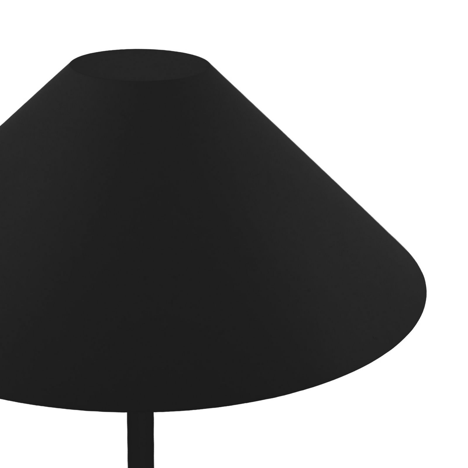 Globen Lighting Lampadaire d'extérieur rechargeable Cannes, noir, IP54