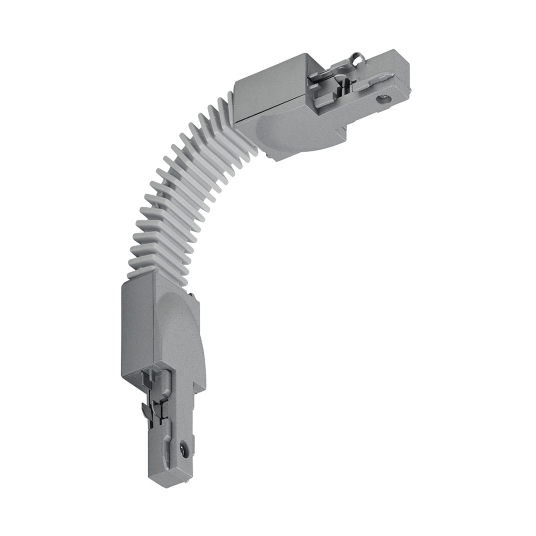 Trio Lighting Flex connector DUOline 2-circuit system, titanium, plastic, L: 33.5 cm, W: 3 cm, H: 2 cm