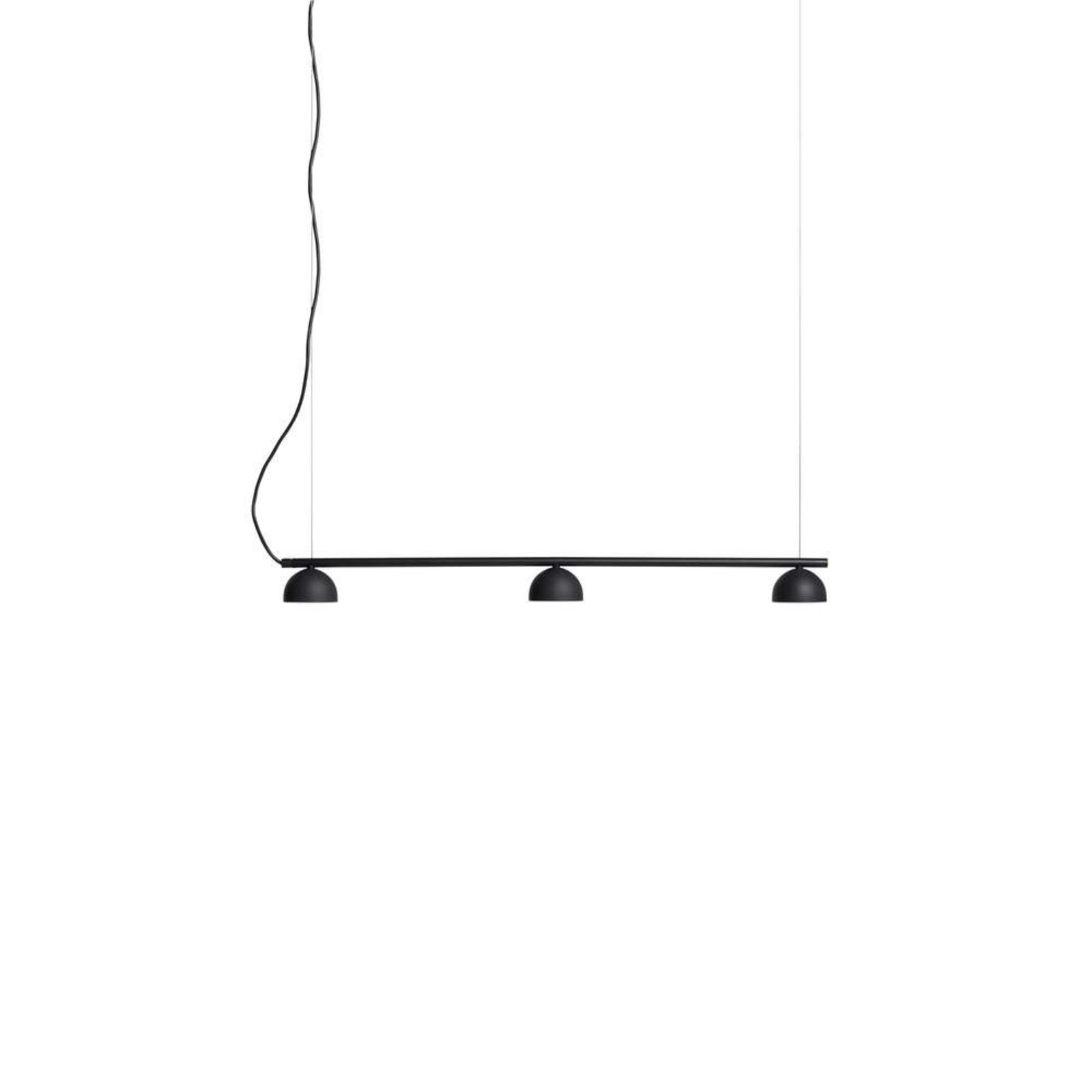 Blush Rail 3 Pendant Matt Black - Northern