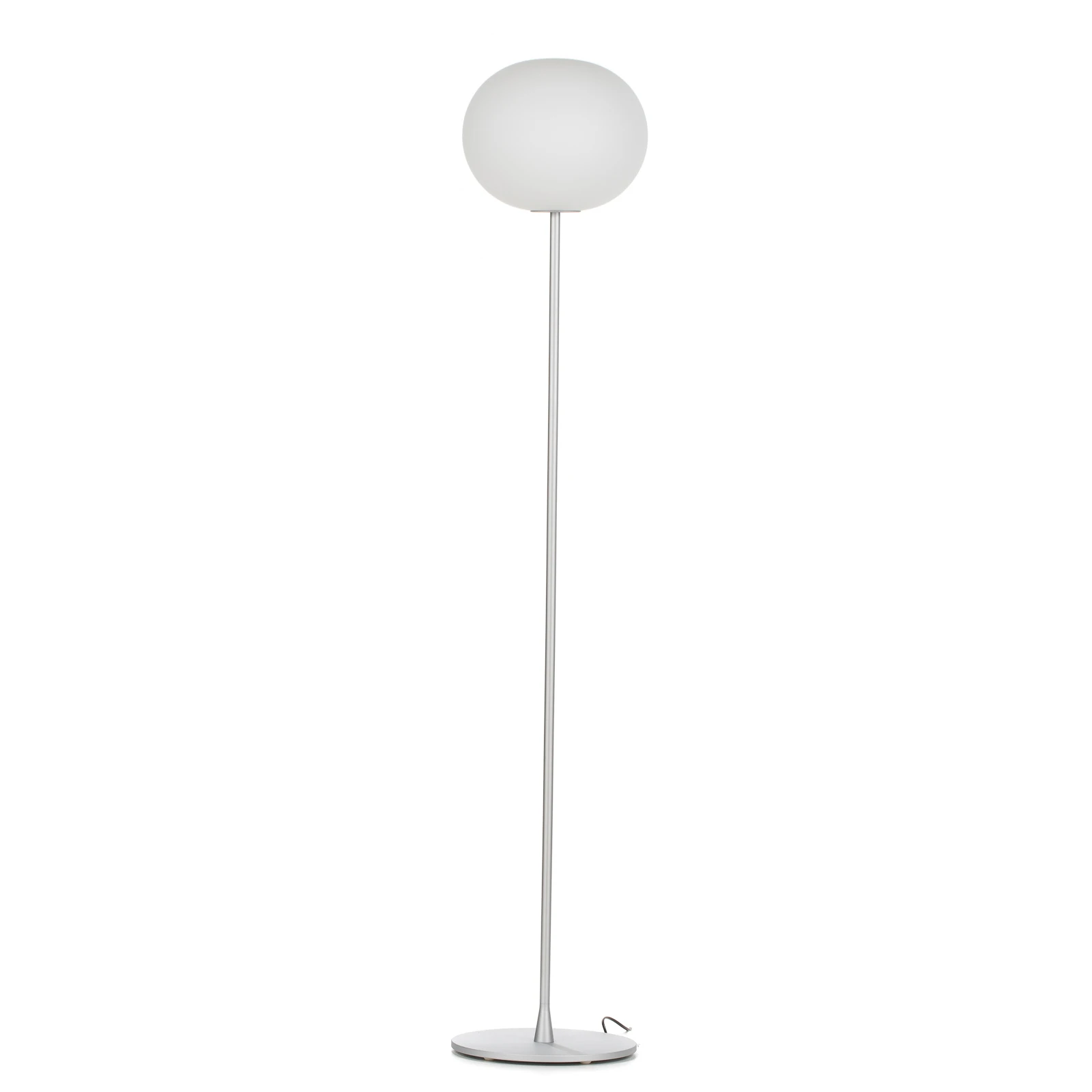 Podna lampa FLOS Glo-Ball Floor 2, mat srebro