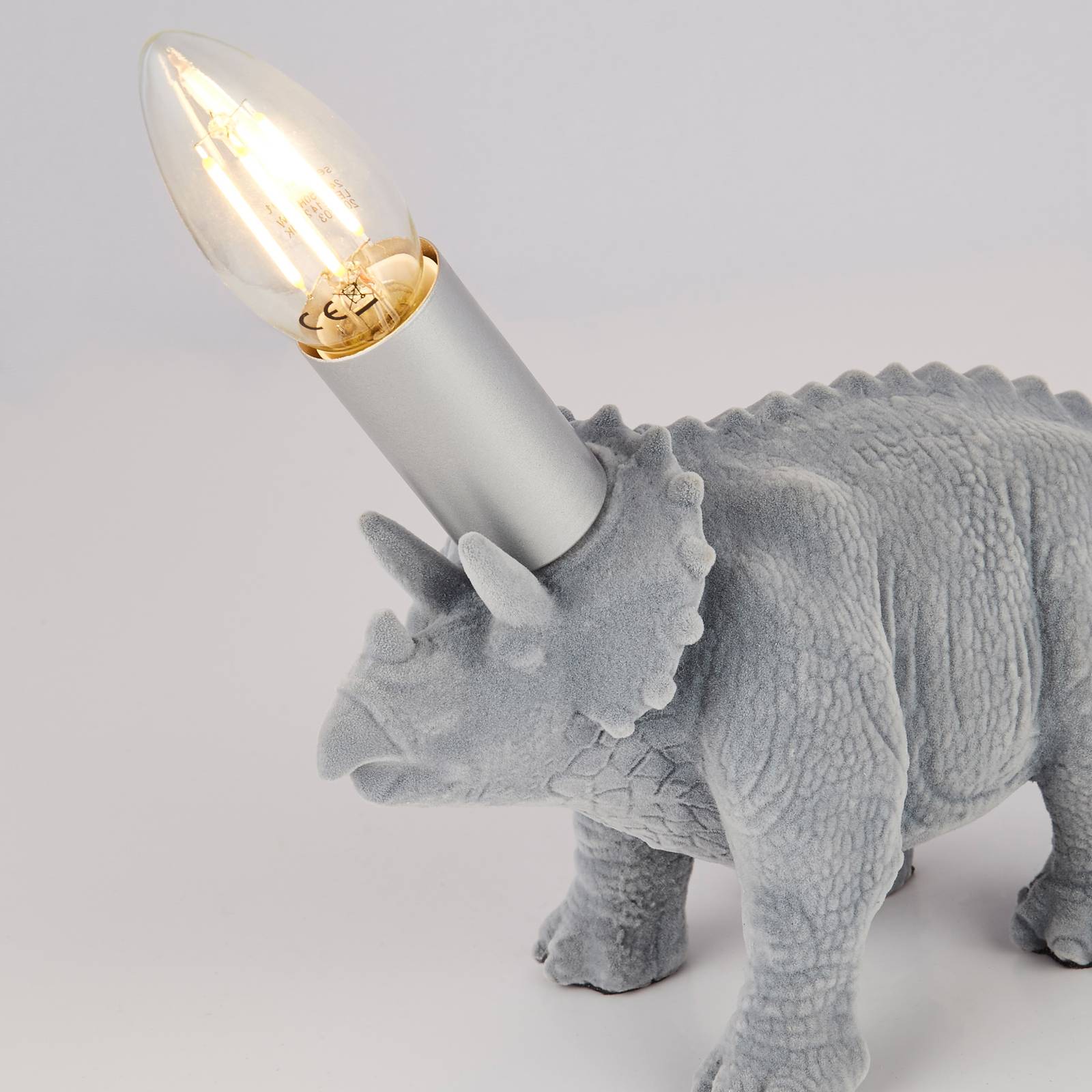 Searchlight Bordlampe X Triceratops keramikk