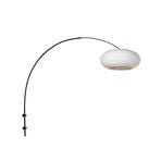 Φωτιστικό τοίχου Sparkled Light 4619ZW, μαύρο/λευκό λινό