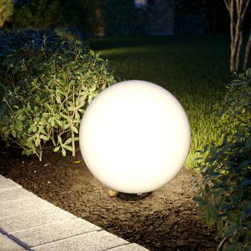 Prios Senadin Leuchtkugel, weiß, IP54, 40 cm