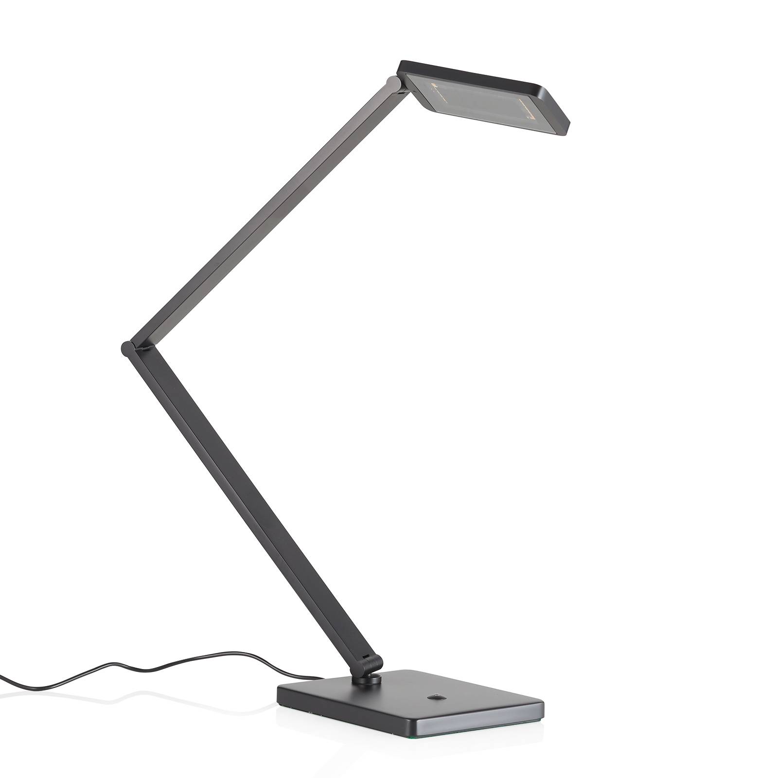 Állítható LED íróasztal lámpa Linus, fekete