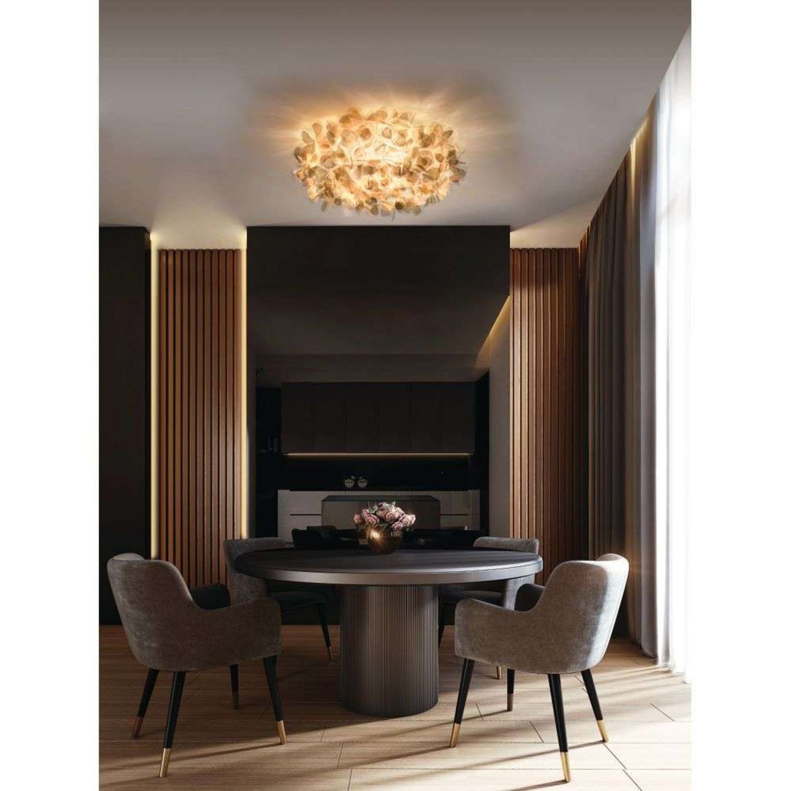 Clizia Ceiling Lamp/Wall Lamp Mama Non Mama Large Gold - Slamp