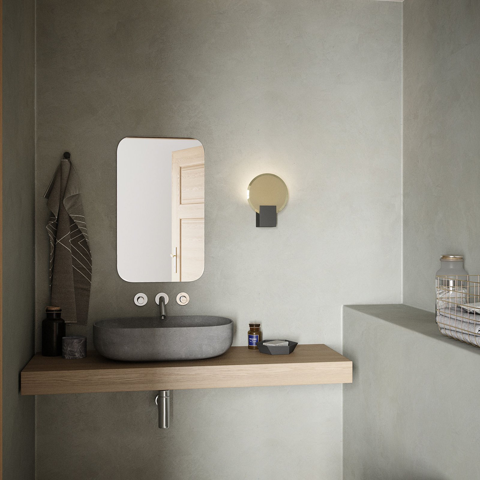Hester Wandleuchte Dim. Black - Nordlux