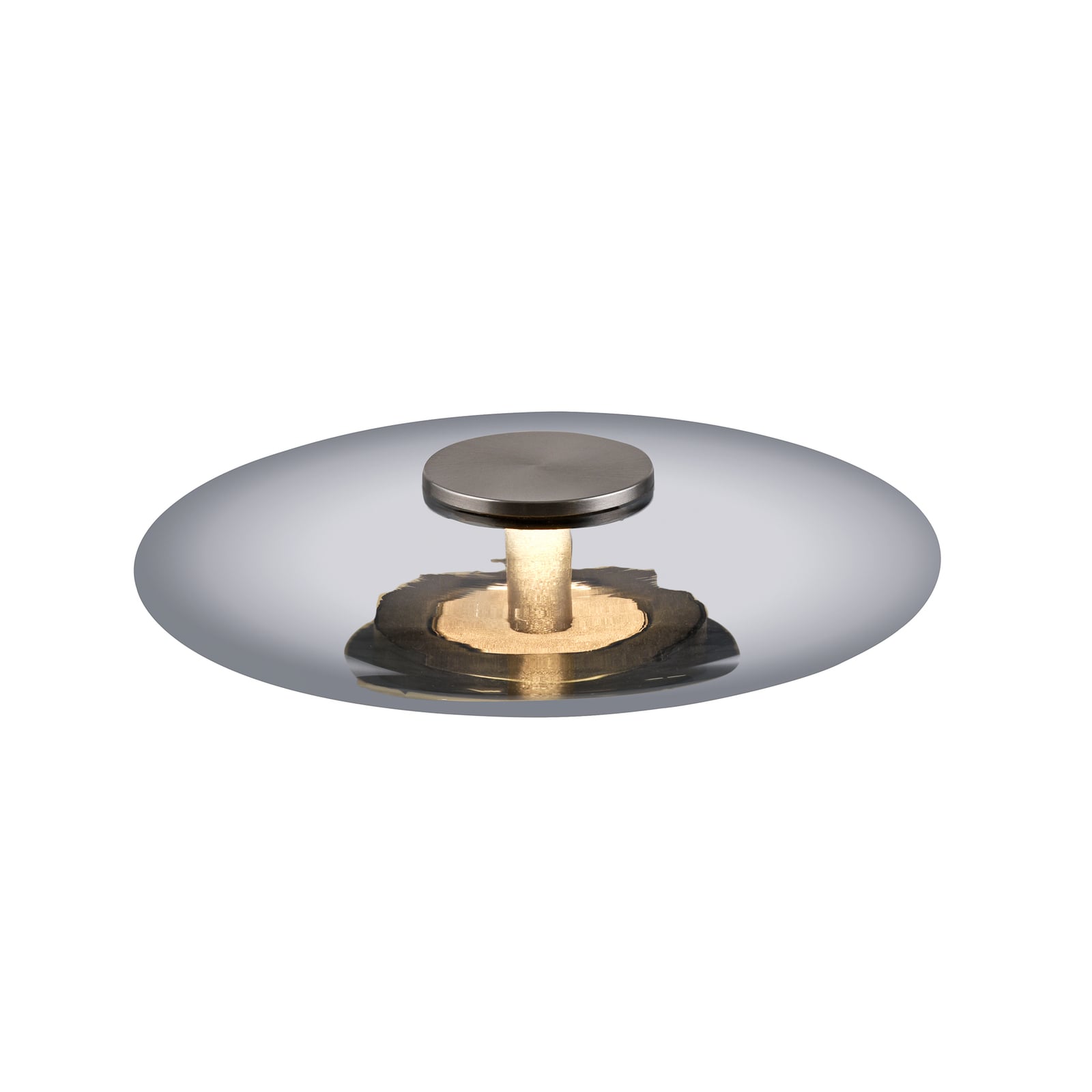 Vitrum LED-Tischleuchte, grau, Glas/Alu, Touchdimmer - PURE Vitrum LED-Tischleuchte, grau, Glas/Alu, Touchdimmer - PURE