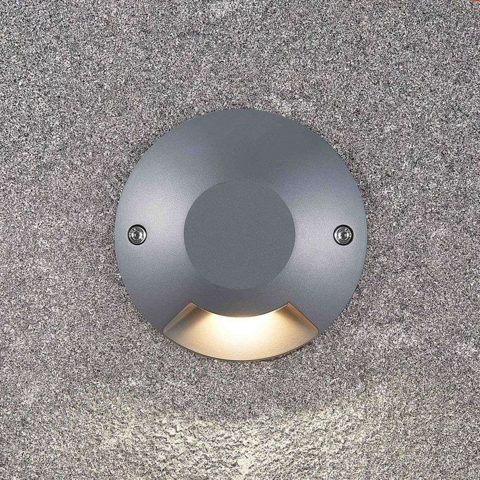 Jeffrey LED Recessed Ground Spot Silver - Lucande