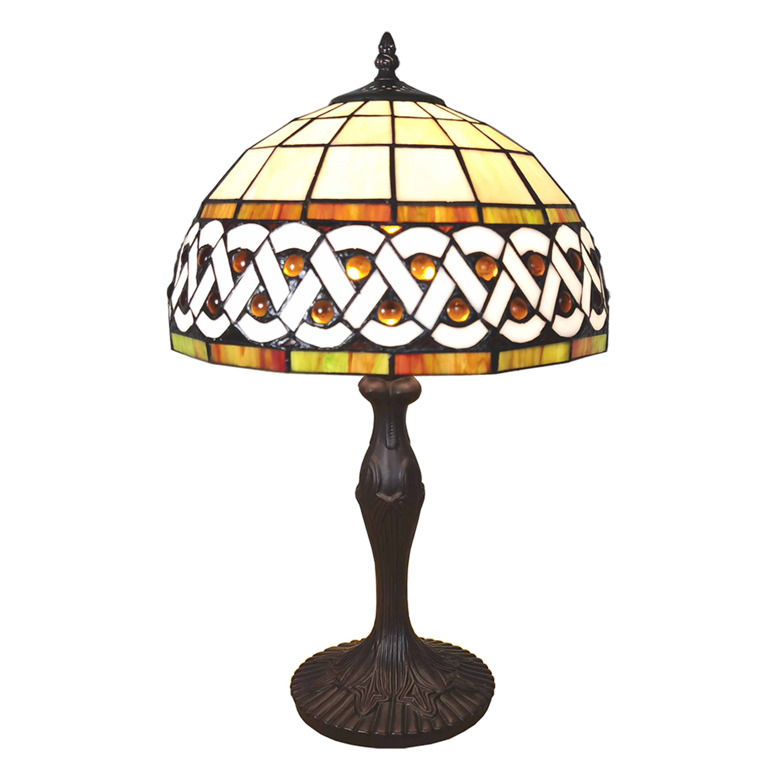 5LL-6153 table lamp; Ø 31cm Tiffany style
