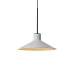 Bover LED hanglamp Platet, zwart/grijs, Ø 20 cm