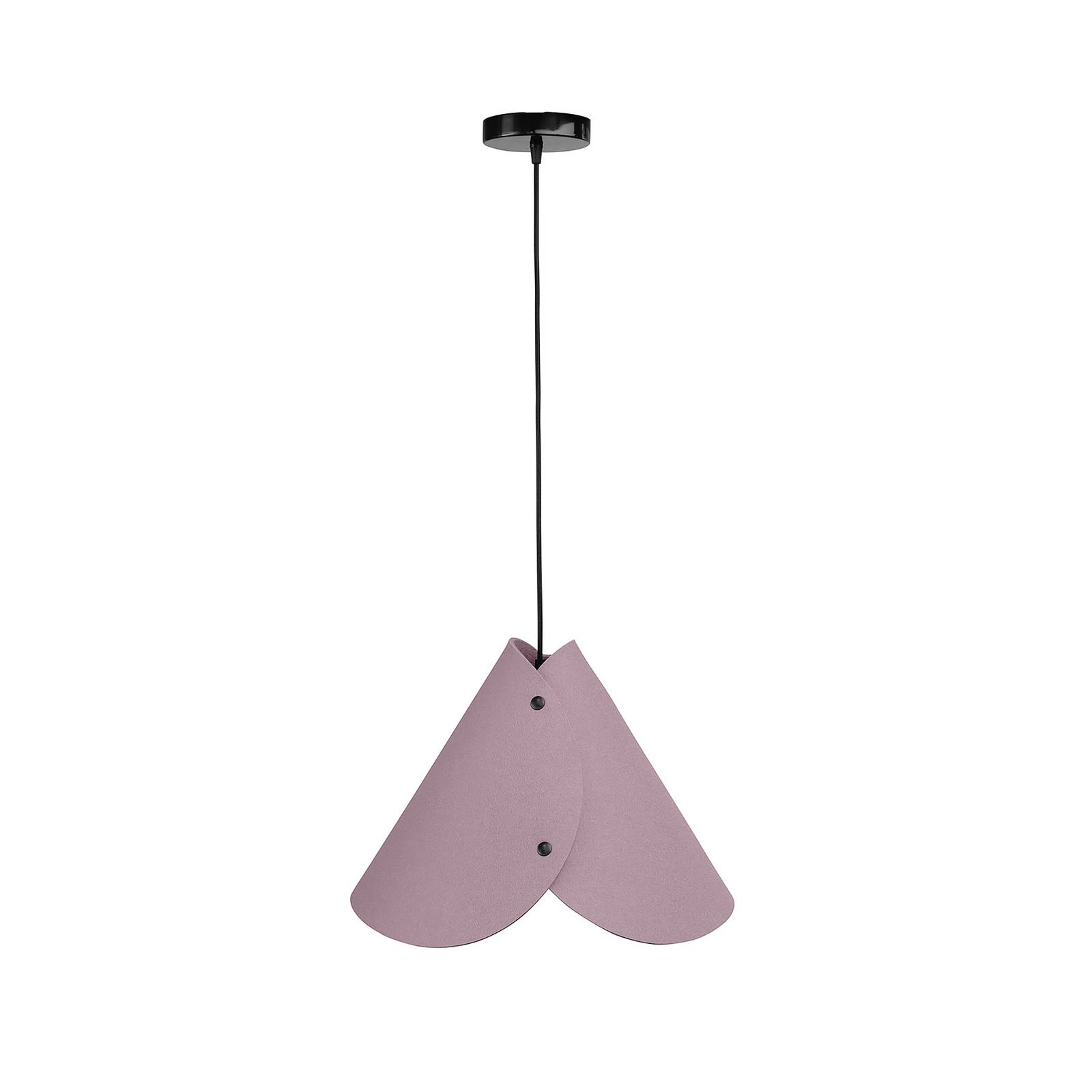 ALMUT 0314 suspension conique 1 lampe rose tendre