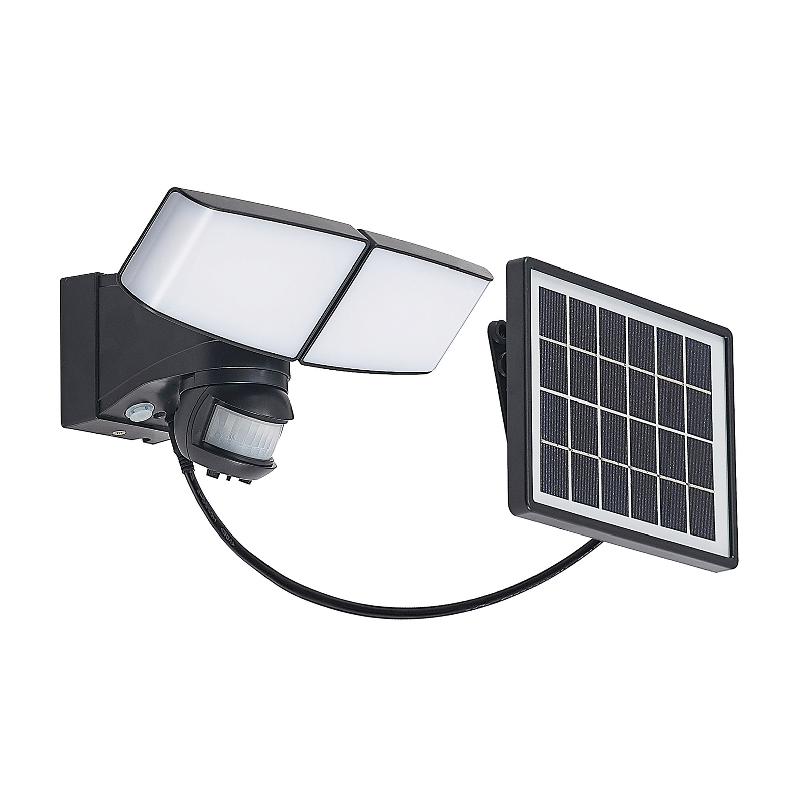 Prios Kalvito LED-Solar-Wandstrahler Sensor, 2-fl.