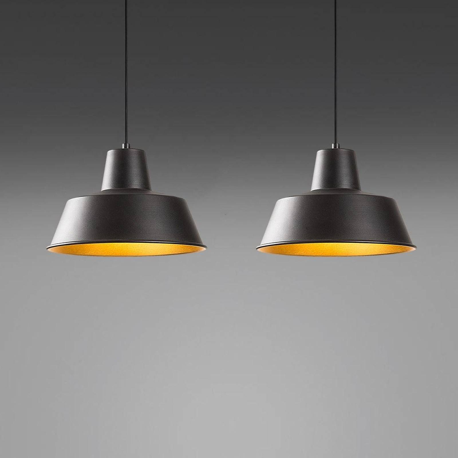 Opviq Suspension Saglam 3738 noir métal à 2 lampes