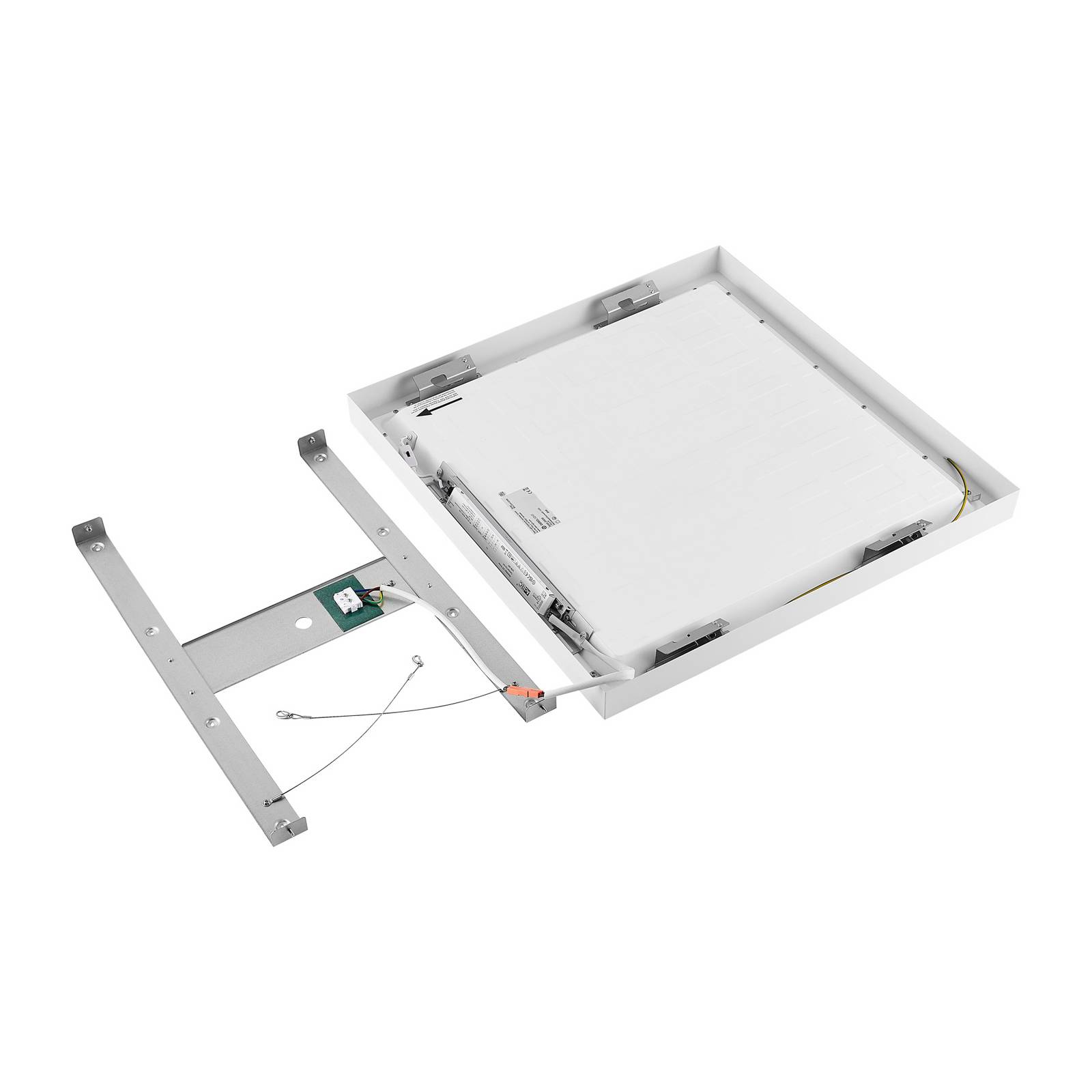 Panel LED PRO OFFICE SANO, 63 x 63 cm, ściemniany, biały, metal CCT