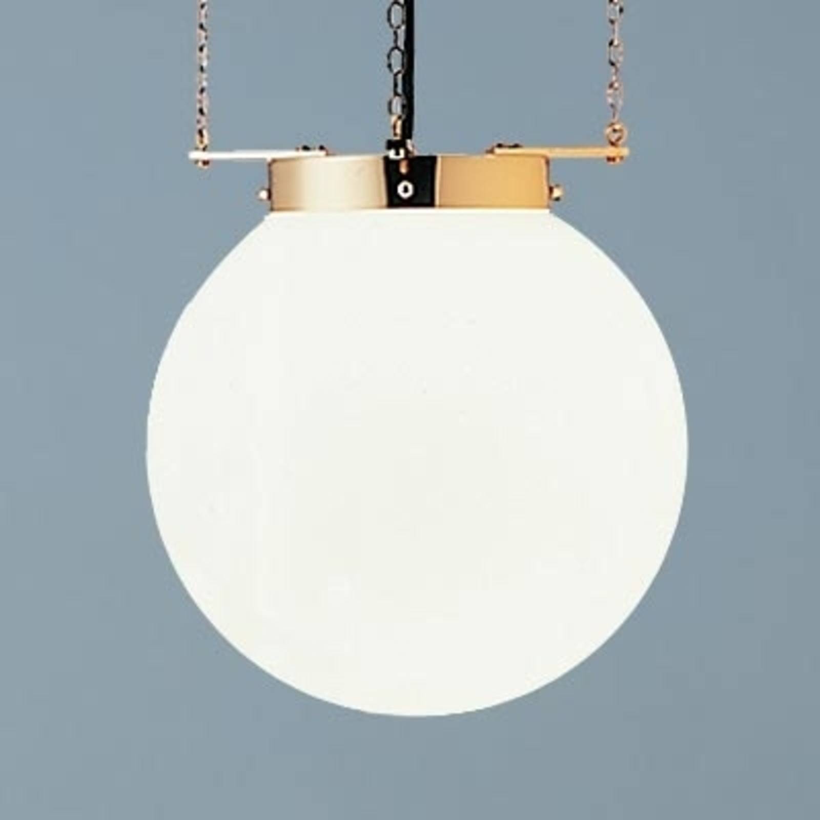Lampa wisząca w stylu Bauhaus mosiądz 35 cm