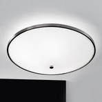 Vielseitige Deckenleuchte Samira mit Metallrand