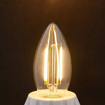 Lampadina a candela LED E14 a filamento 2W