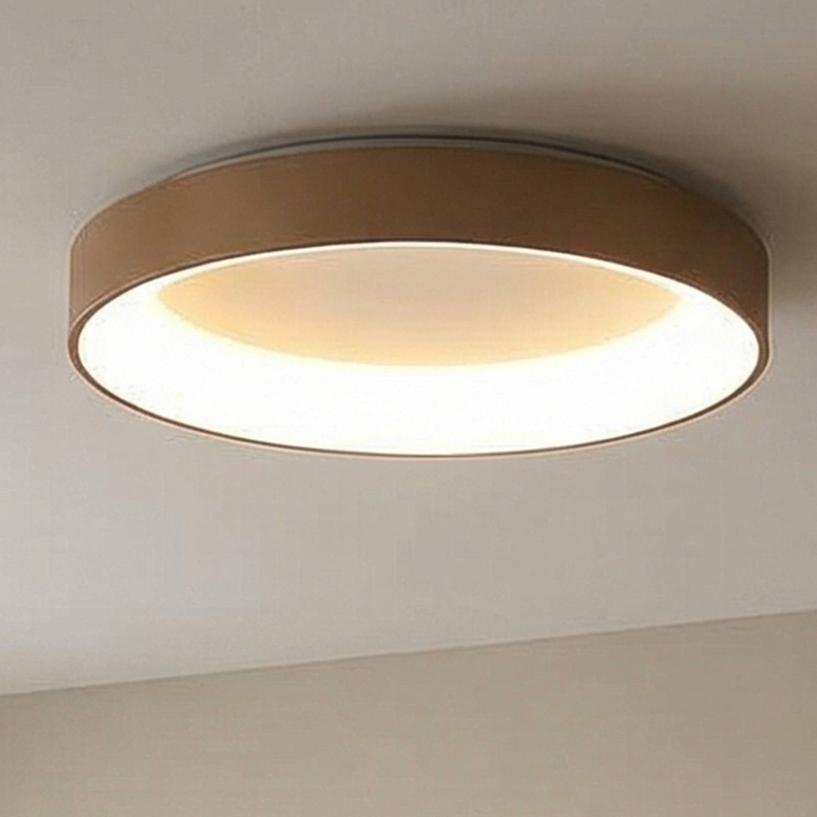 Mantra Iluminación Plafonnier LED Niseko II CCT télécommande Ø38cm doré