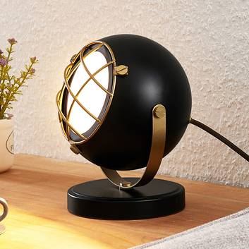 Lindby Dawid LED-bordslampa i guld