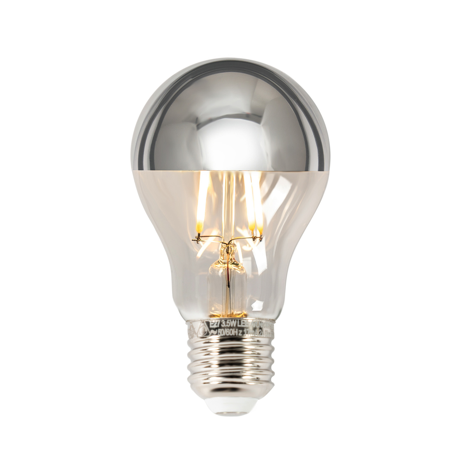 E27 3,5W ampoule miroir LED A60 2 700K argenté x5 Luminaire.fr