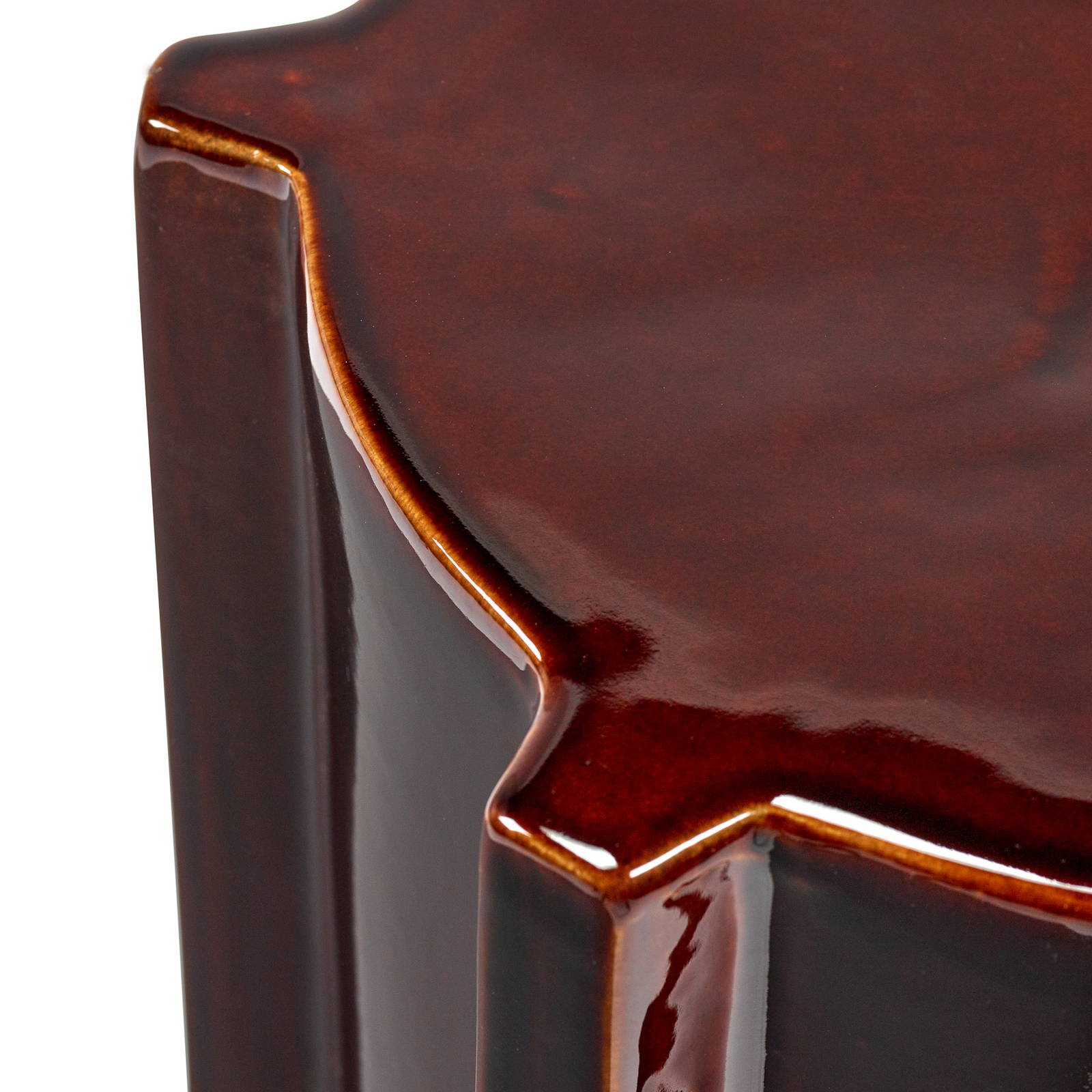 03 DARK BROWN PAWN sidebord, brun, keramik, højde 44,5 cm – Serax
