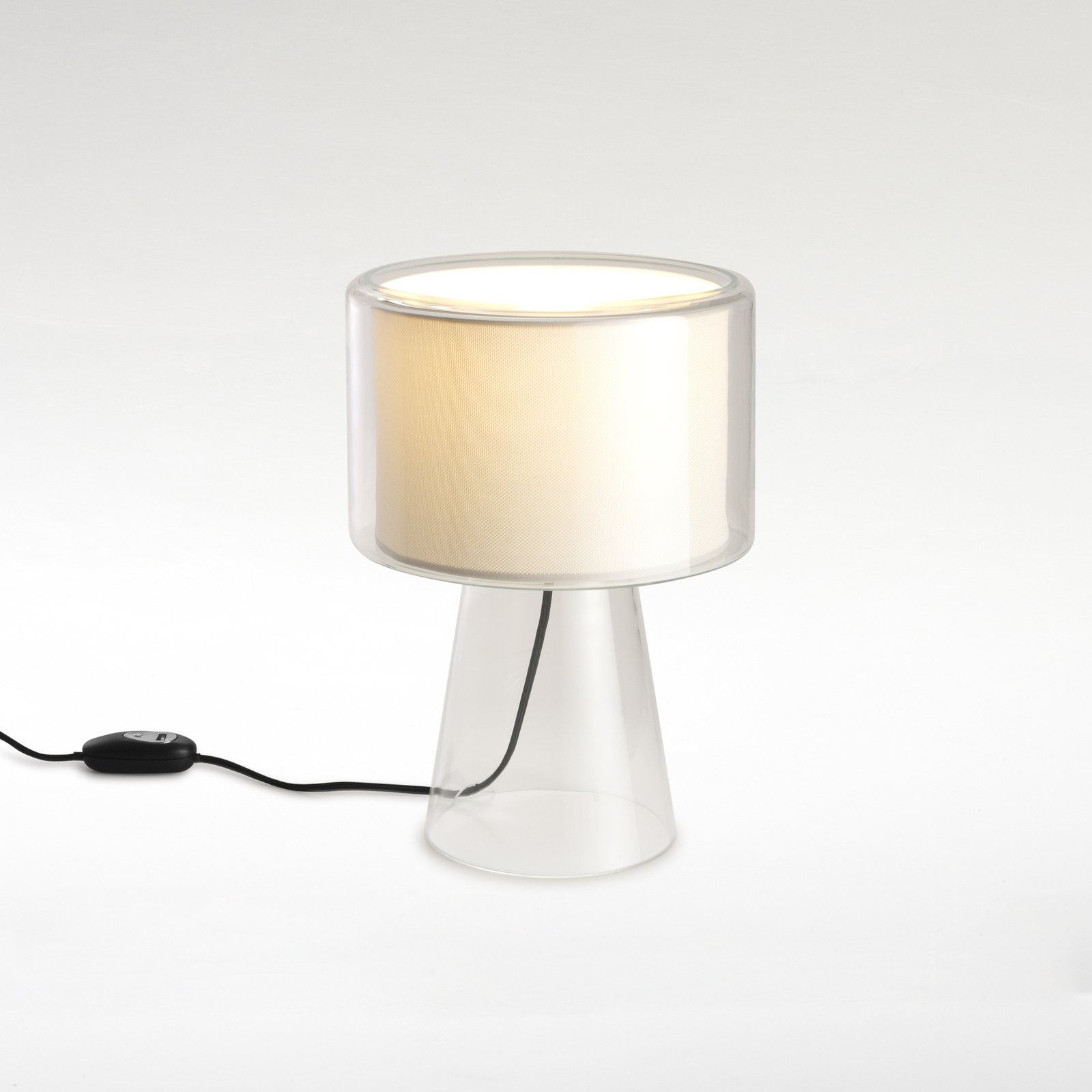 MARSET Mercer table lamp made of glass and polyester