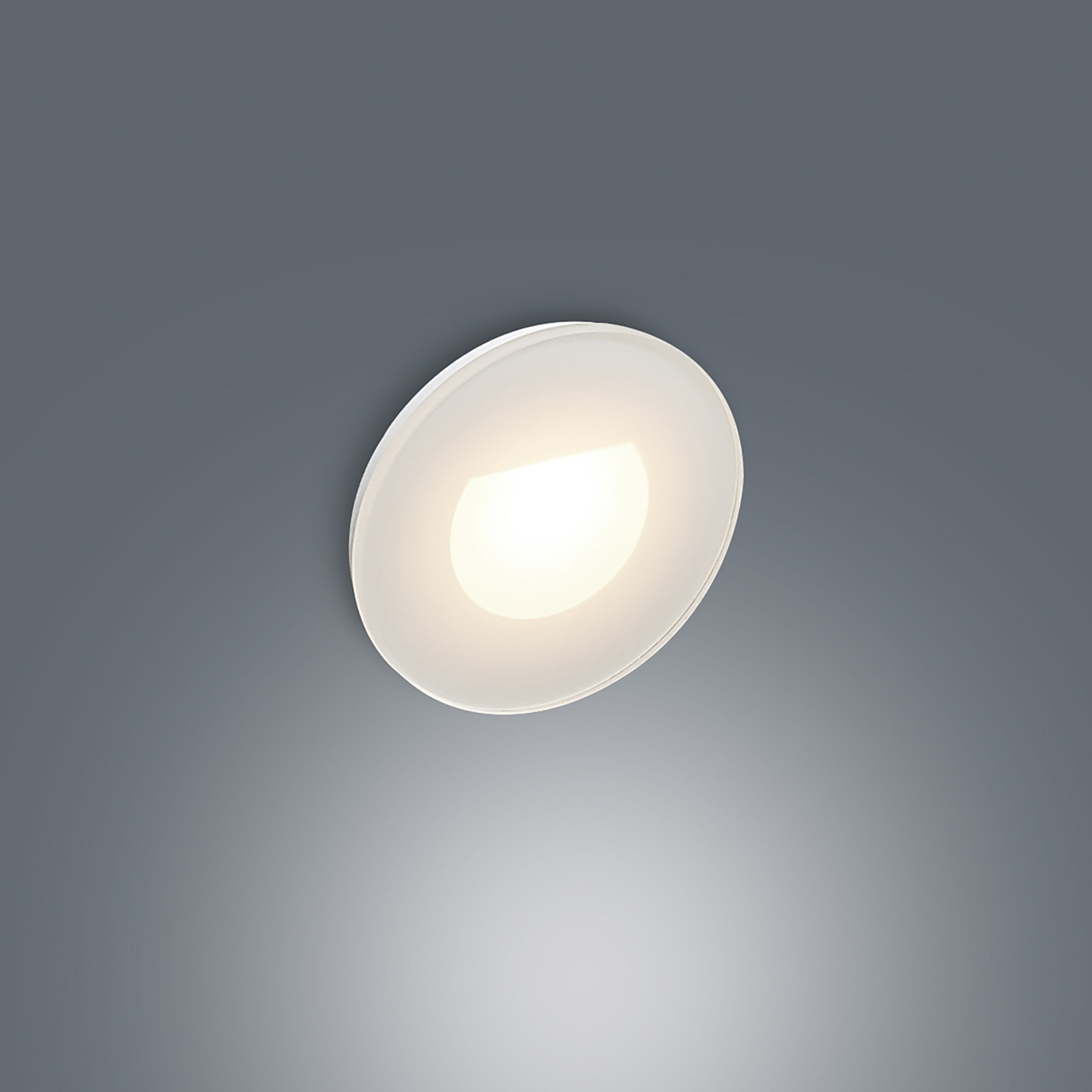Arcchio Vexi LED-inbyggnadslampa, rund, matt vit