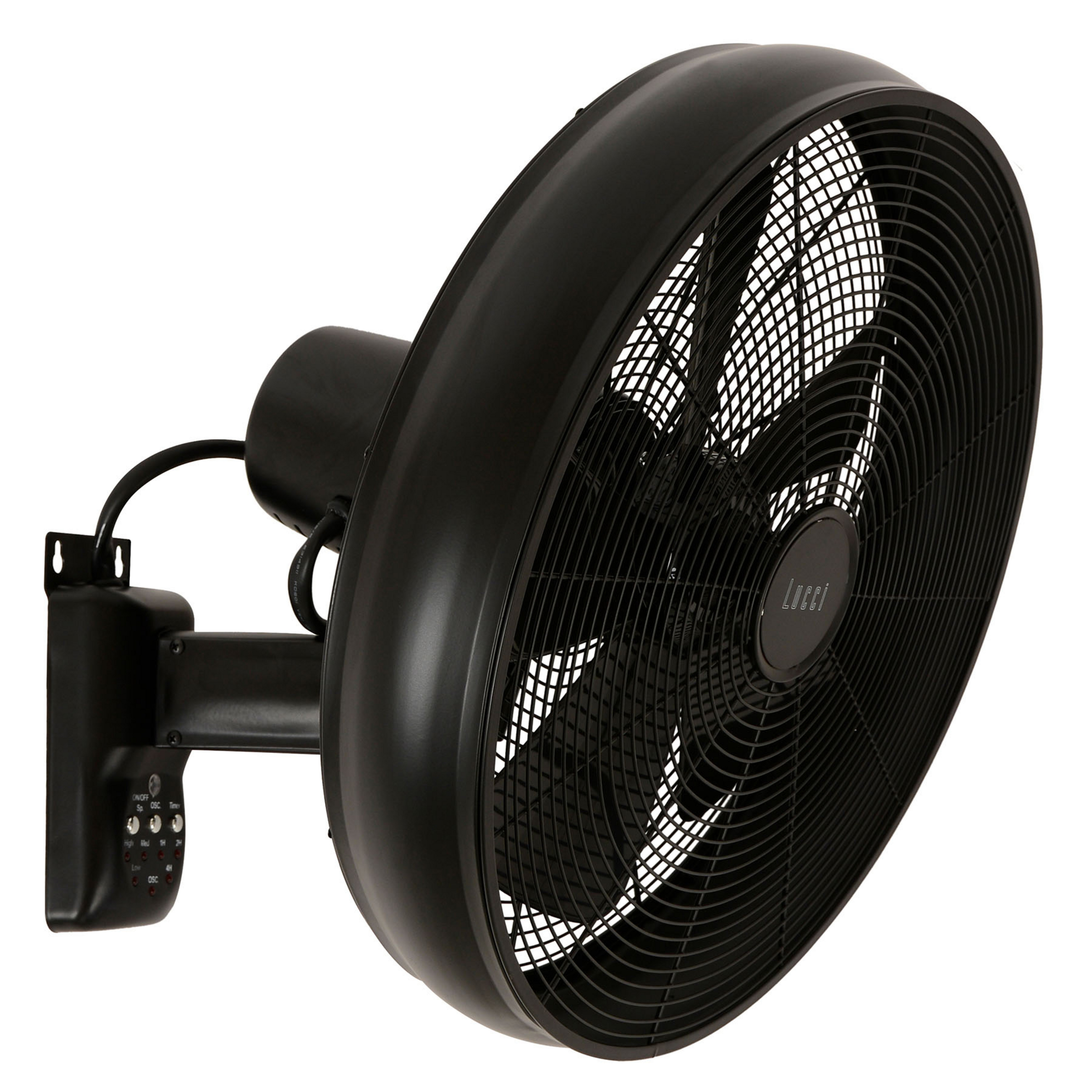 Breeze väggfläkt, svart, Ø 41 cm, tystgående – Beacon
