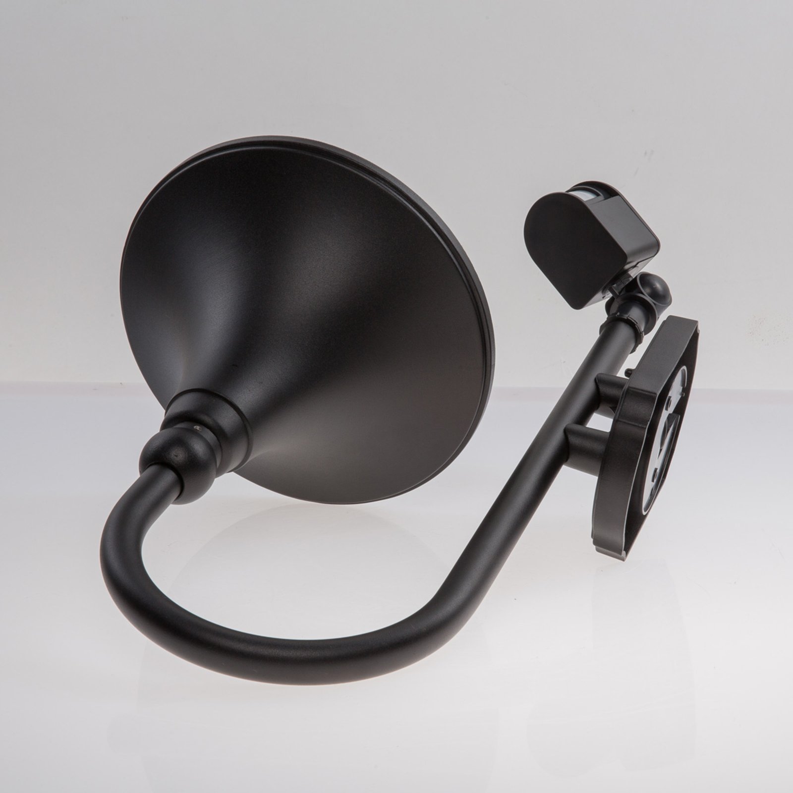 Daphne Aplique de Pared Exterior w/Sensor Black - Lindby