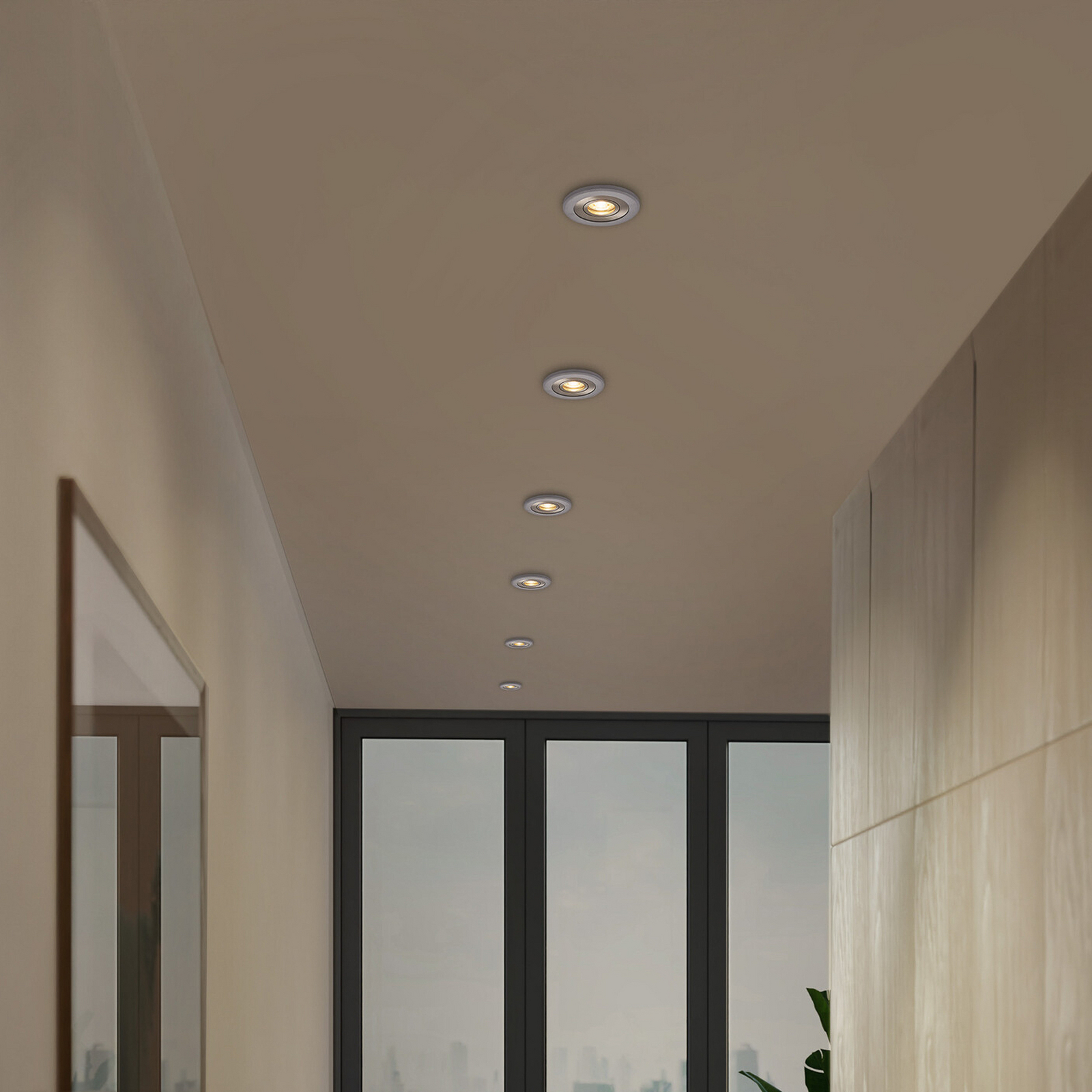 OSRAM Εντοιχισμένος προβολέας, χρώμα ανοιχτό μπετόν/νικέλιο, Ø 12 cm, GU10-LED OSRAM Εντοιχισμένος προβολέας, χρώμα ανοιχτό μπετόν/νικέλιο, Ø 12 cm, GU10-LED