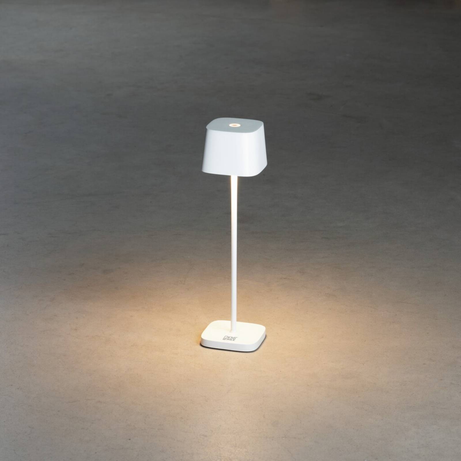 Lampa stołowa LED Capri-Mini zewnętrzna, biała