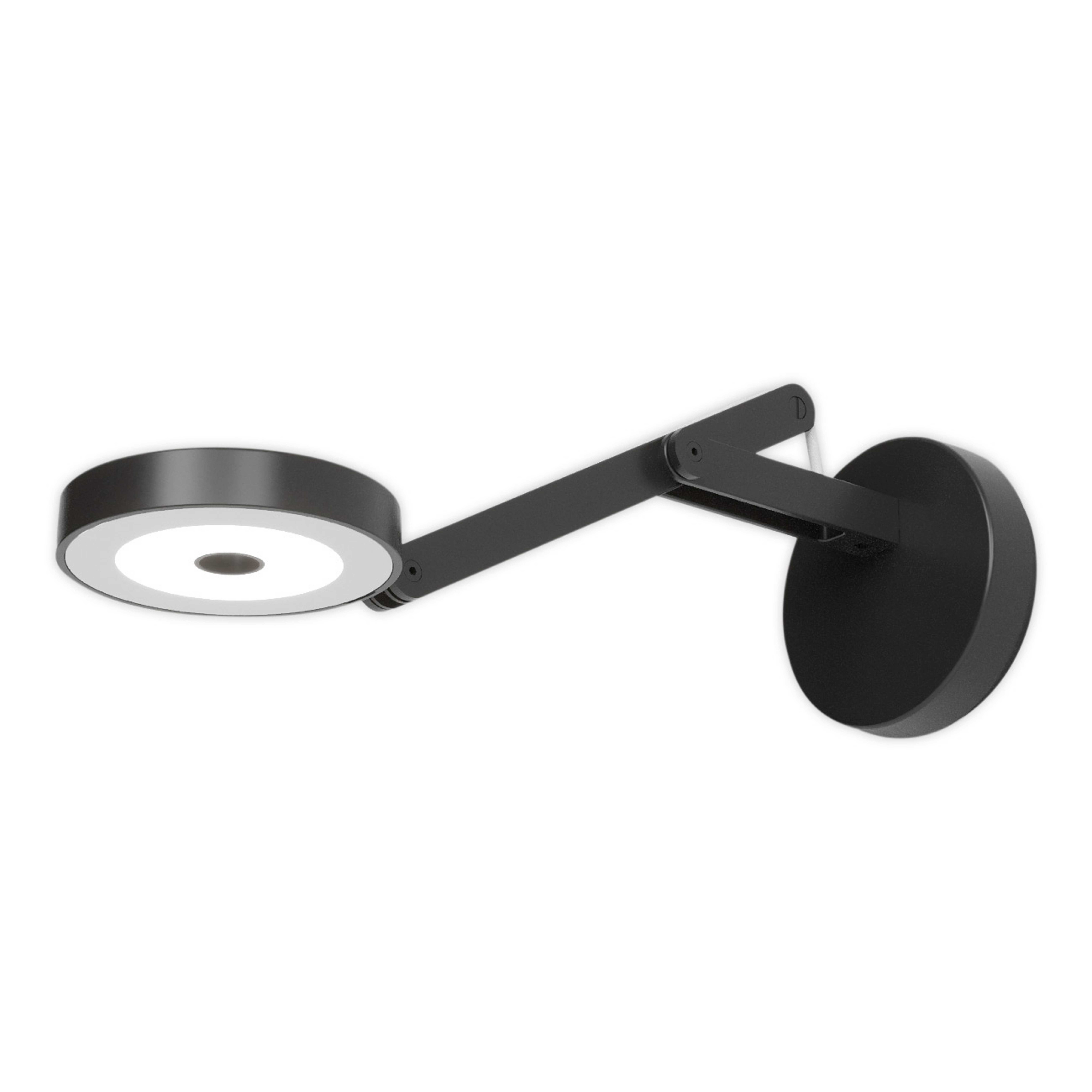 String W0 Applique Murale DTW Matt Black/Silver - Rotaliana