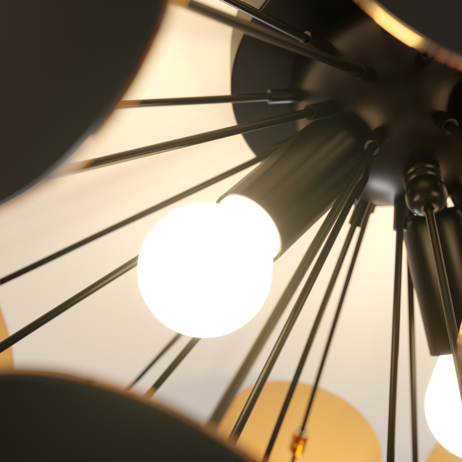 Kinan Plafond Black/Gold - Lindby