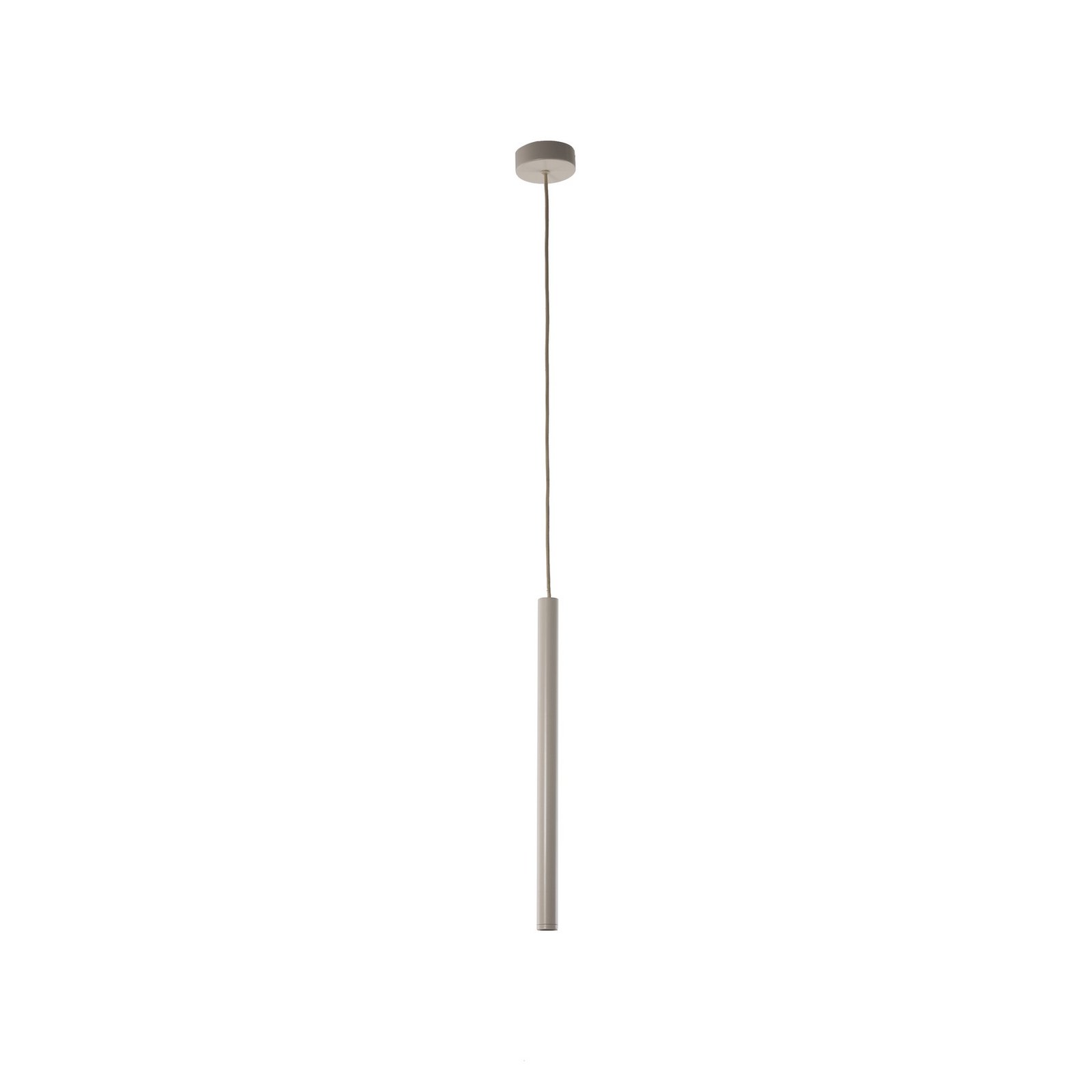 Lampada LED a sospensione Rulo, beige, acciaio, Ø 3,2 cm