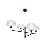 Maytoni hanglamp Memory, 4-lamps, zwart, keramiek, glas