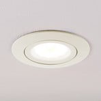 LED recessed spotlight Andrej, round, cream white